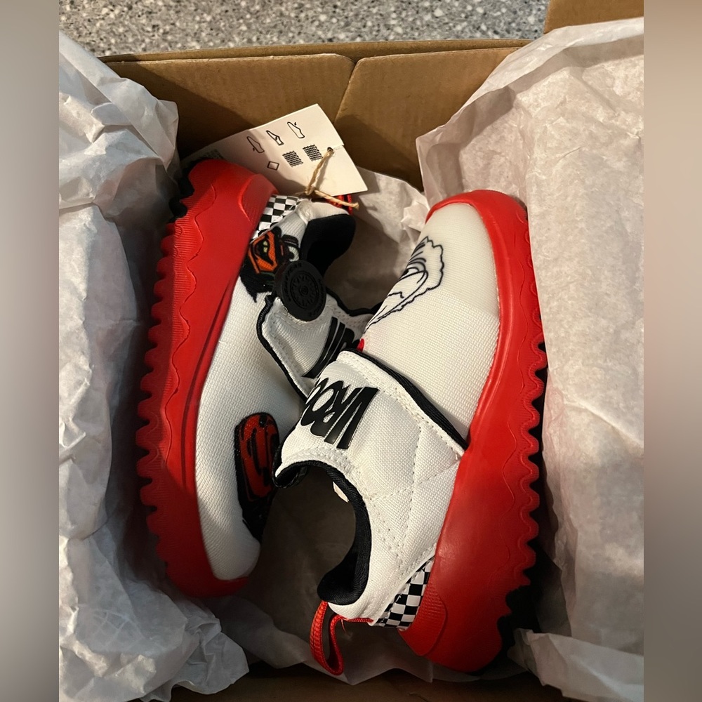 Toddler Adidas Lightning McQueen from Disney Pixar’s Cars shoes. Size 7. NWT